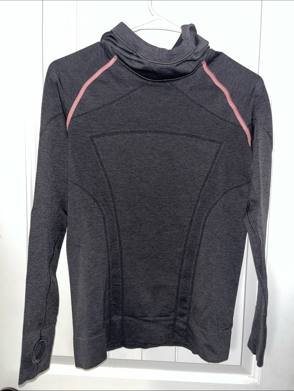 Ivivva Charcoal Grey Hoodie with Pink Accent